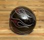 CASCO SEVENTIES FLAMES 14 GLOSSY BLACK & RED